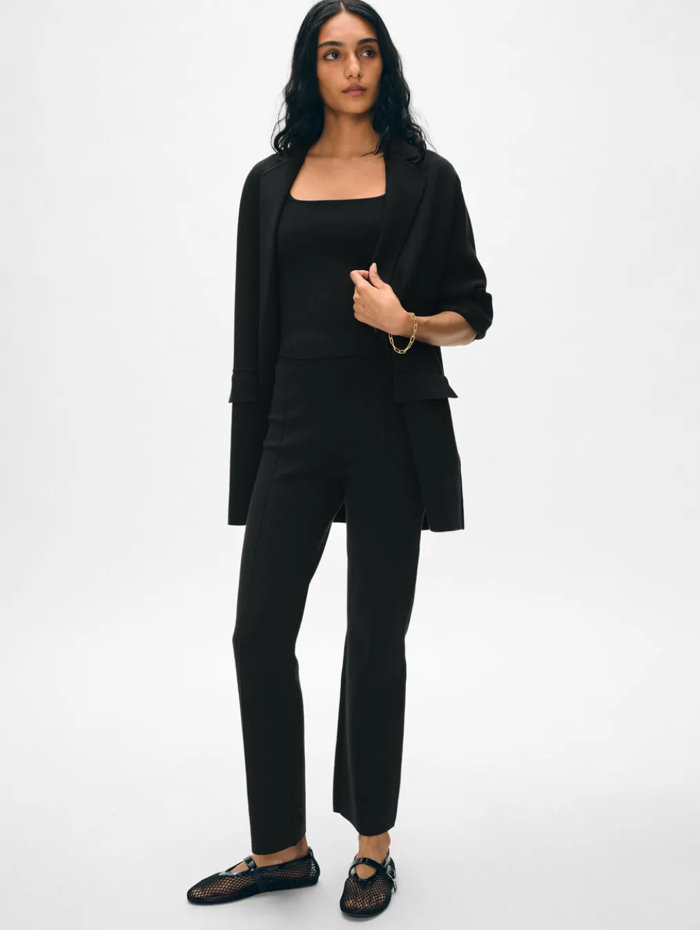 superfine organic cotton oversized blazer